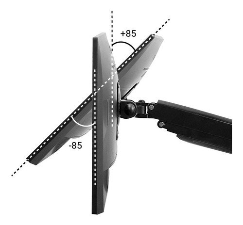 Soporte Monitor Tv De Mesa Pantalla 13 A 27 Rotación 360°
