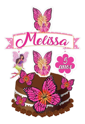 Kit Festa Pronto Barbie Butterfly *78 Itens*