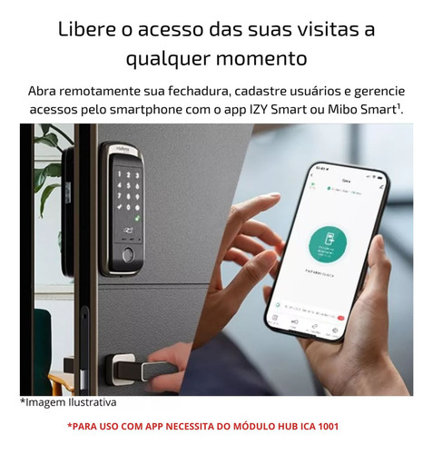 Fechadura Smart De Sobrepor Ifr 2020 Izy Intelbras