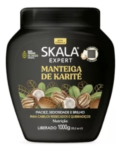 Skala Manteca De Karité Máscara Vegana Nutritiva Pelo X 1kg