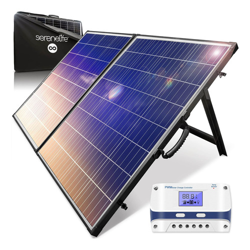 Kit Panel Solar Portatil Plegable 200w Juego Maletin Pwm