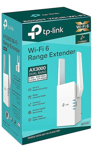 Extensor De Cobertura Mesh Tp-link Re705x Dual Band Ax3000