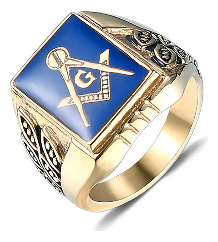 Anillos De Acero Inoxidable Para Hombre Mason Freemasonry Bl