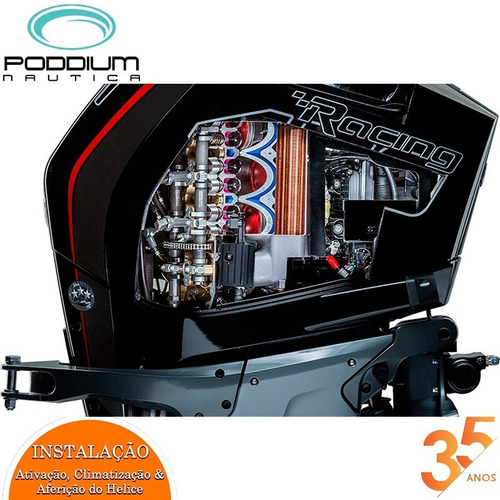 Imagem 6 de 9 de Motor De Popa Mercury 450 Hp L 4t Racing + Frete E/t Poddium