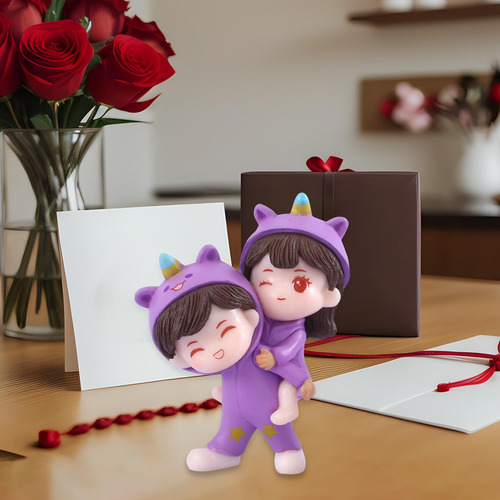 . 4 Figuras Románticas De Casa De Muñecas En Estilo B