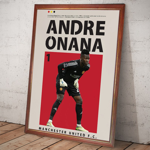 Cuadro Decorativo Andre Onana Manchester United Camerun