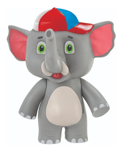 Elefante De Brinquedo Turma De Giramille 20cm Grande Tromba