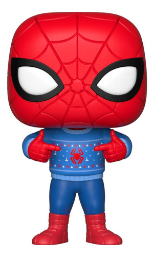 Funko Pop Marvelholiday Spider Man With Ugly Sweater Coll