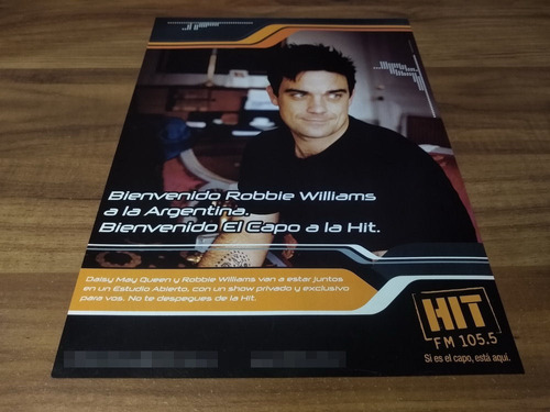 (ph280) Robbie Williams * Publicidad Fm Hit