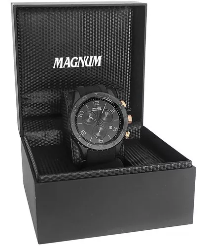 Relógio Magnum Masculino Cronógrafo Ma33504p Preto Aço