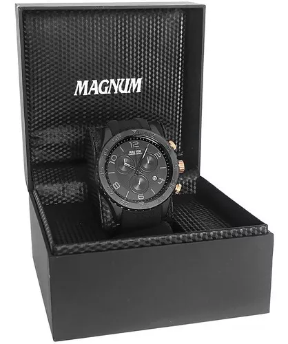 Relógio Magnum Masculino Ref: Ma33764u Cronógrafo Dourado Preto