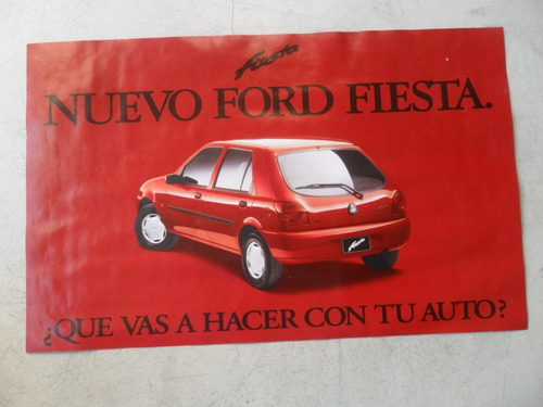 Folleto Ford Fiesta Antiguo No Manual Catalogo Auto 1996 97