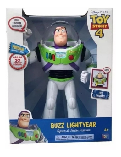 Buzz Lightyear Toy Story 4 Figura Acción Parlante 20 Frases