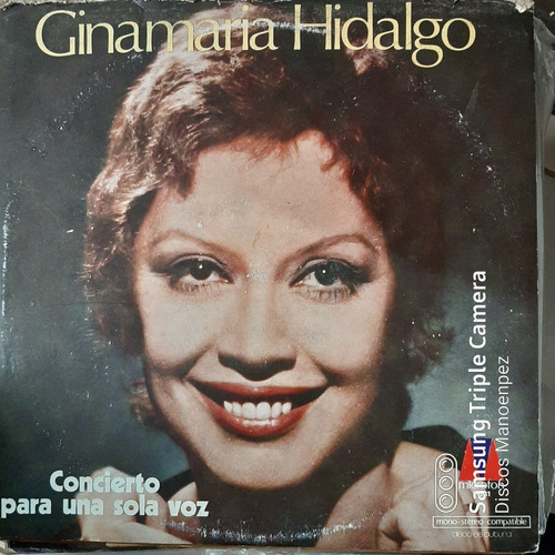 Vinilo Ginamaria Hidalgo Concierto Para Una Sola Voz A F4