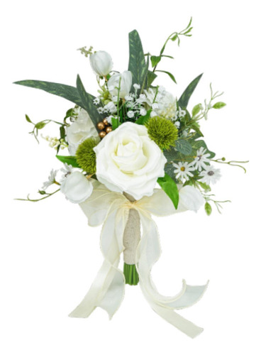 Bouquet De Boda Para La Novia Flores Falsas Decorativas Con