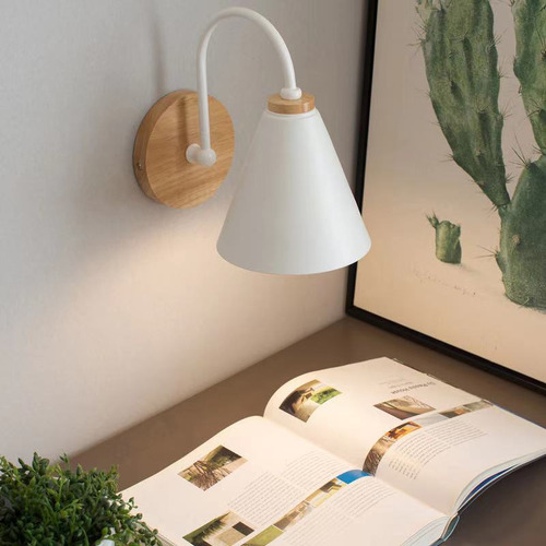 Lámpara De Pared Para Pasillo, De Hierro, Montada En Forma C