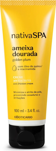  O Boticário Nativa Spa Ameixa Dourada Creme Hidratante 100ml