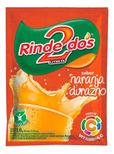 Jugo Rinde 2 Naranja Durazno X 2 Cajas