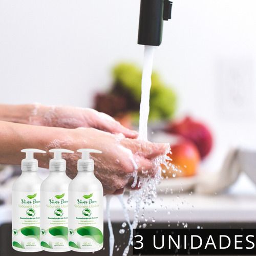 Kit 3 Sabonetes Neutralizadores De Odores Viver Bem 480ml