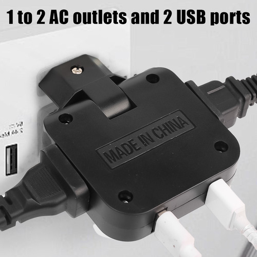 Adaptador De Cargadores, Convertidor De Enchufe Giratorio 4