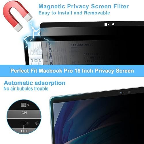 Zogeaa - Pantalla De Privacidad Para Macbook Pro De 15 Pulga