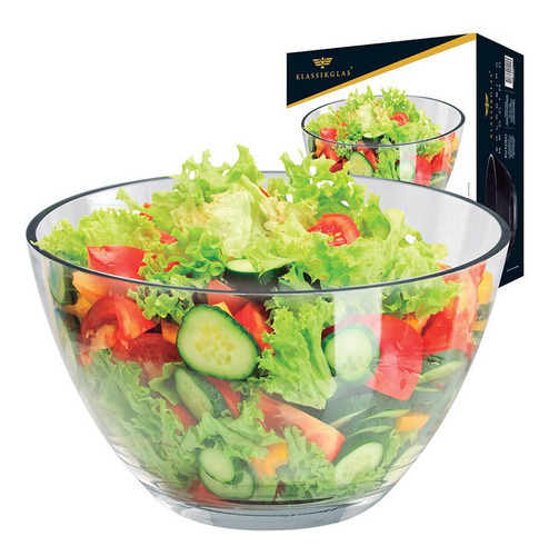 Saladeira De Vidro Redonda Reggio G (3,5 Litros)