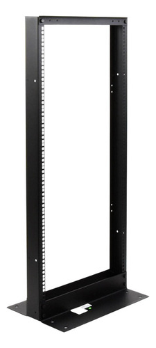 Rack D 2 Postes Estándar 19in 24u D Acero Para Anclar A Piso Color Negro
