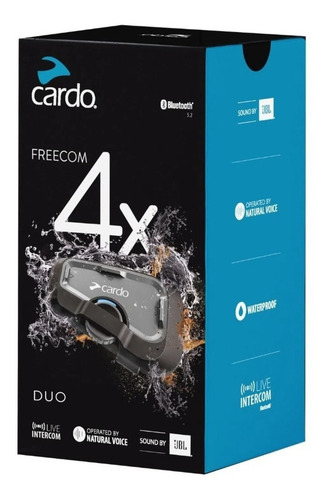 Intercomunicador Cardo Freecom 4x Duo Jbl Anatel + Boné @#