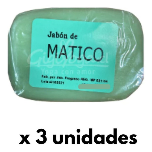  Jabon De Matico Natural Curativo 3 Unidades