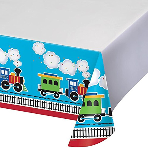 Mantel De Plástico Con Diseño De Trenes. Marca Pyle