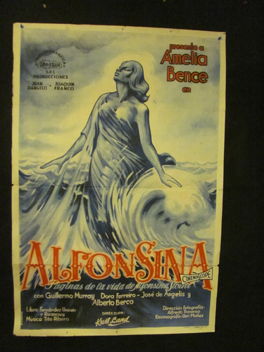 Afiches De Cine- Alfonsina . Amelia Bence