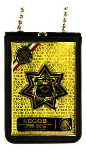 Porta Credencial Operativo Policia Federal Pf Proteccion M02