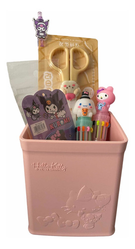 Porta Lápices Hello Kitty Caja De Almacenamiento Escritorio