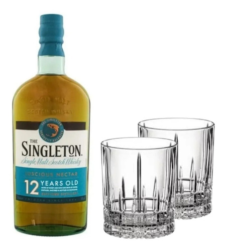 Whisky Singleton 12 Años + 2 Vasos Spiegelau Perfect Serve