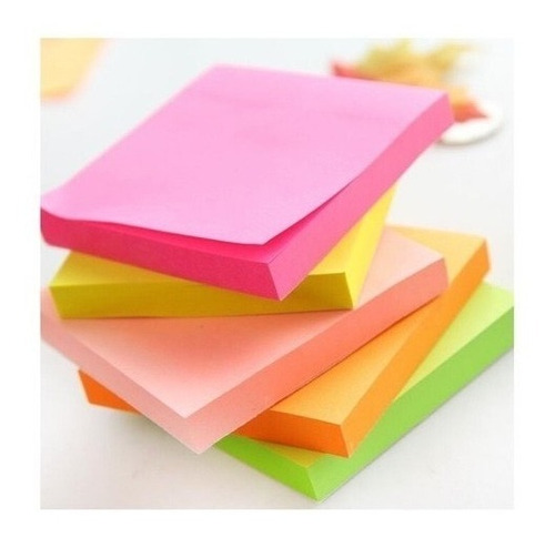 Set 4 Notas Adhesivos Marcadores Post It Neon Papel