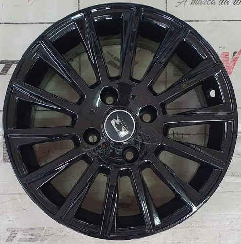 Rodas Chevrolet Onix Celta Aro 14 (4x100) (jogo) + Bicos Cor Preto-brilhante