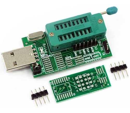 Imagen 3 de 10 de Programador Ch341a + Pinza + Soic8 200mil + Soic8 150mil