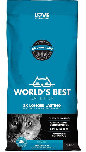 Worlds Best Cat Litter Multiple Cat Lotus Blossom Scented