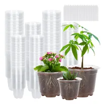 Comprar 100 Macetas De Vivero, Macetas Transparentes, Macetas De Plá