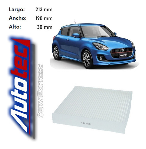 Filtro Polen Suzuki Swift Del 2012 Al 2018