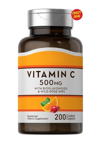 Vitamina C 500mg 200 Capsulas - g a $150