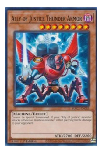 Yugioh! Ally Of Justice Thunder Armor