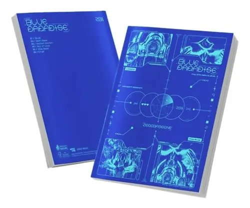 Miniálbum Zerobaseone Zb1 Blue Paradise Azul Original Th