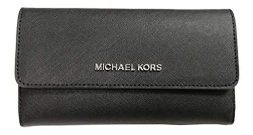 Billetera De Piel Color Negro Para Mujer. Michael Kors