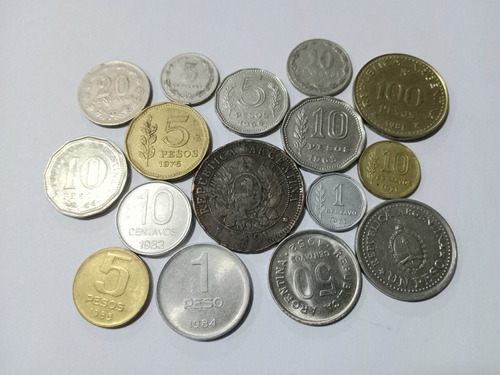 Argentina. Lindo Lote De 16 Monedas Antiguas. Mira!!!!!