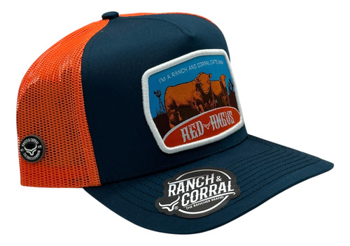 Gorra Ranch And Corral - Ganadera Red Angus 100% Original Azul Marino Único