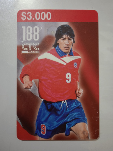 Tarjeta Telefónica Chip Ctc Chile De Iván Zamorano Año 1998