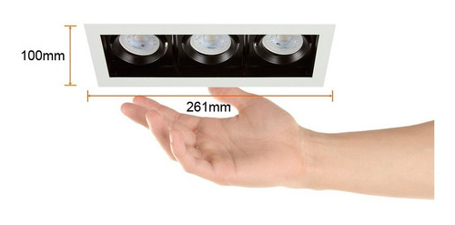 Tecnolite ALICANTE II Lámpara De Interior Para Empotrar Sala/cocina Dirigible Color Blanco