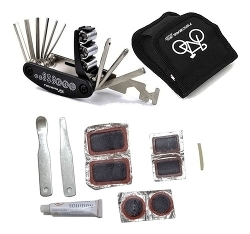 Kit Ferramentas Bike Bicicleta Compacto Reparos Pneus L80912