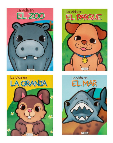 Set De 4 Libros Interactivos Pop Up / La Vida En...